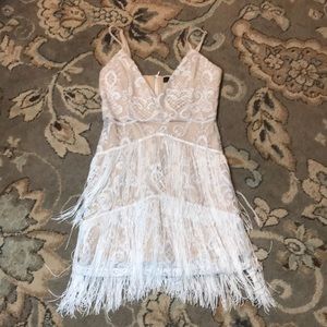 Thin strap, tassel dress